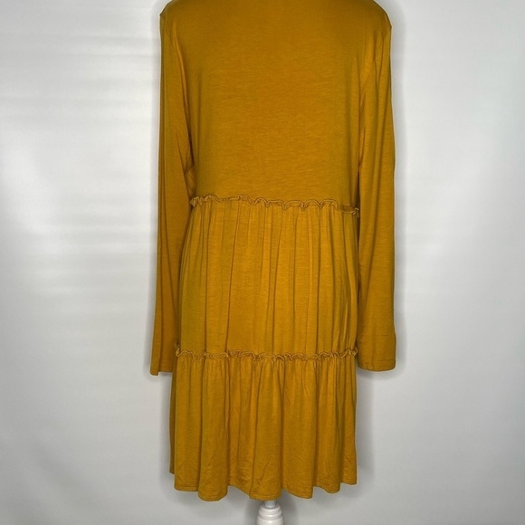 Heimish USA mustard‎ tiered dress. - Picture 8 of 11
